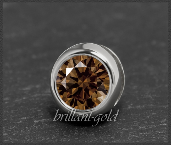 Gold Brillant Anhänger 585 Weißgold; 0,71ct, VS2